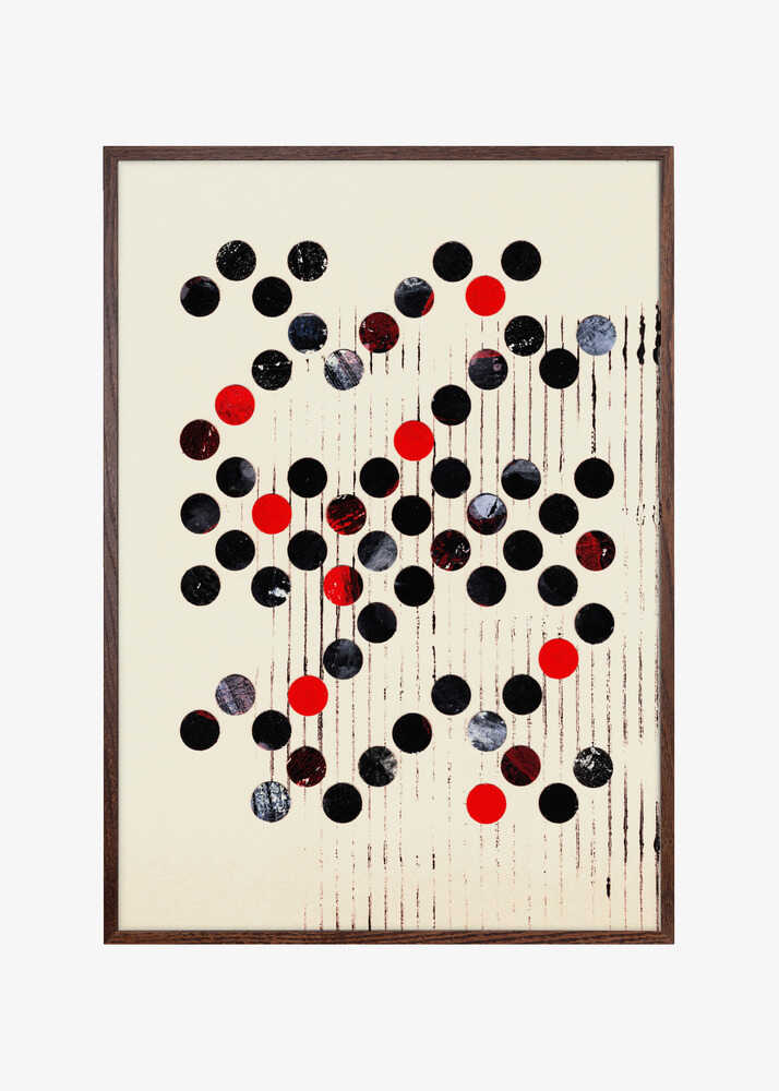 Red Black and Gray Circles