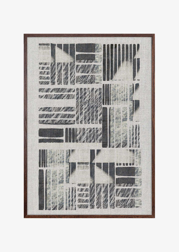 Geometric Patterns With Textured Monochrome Lines