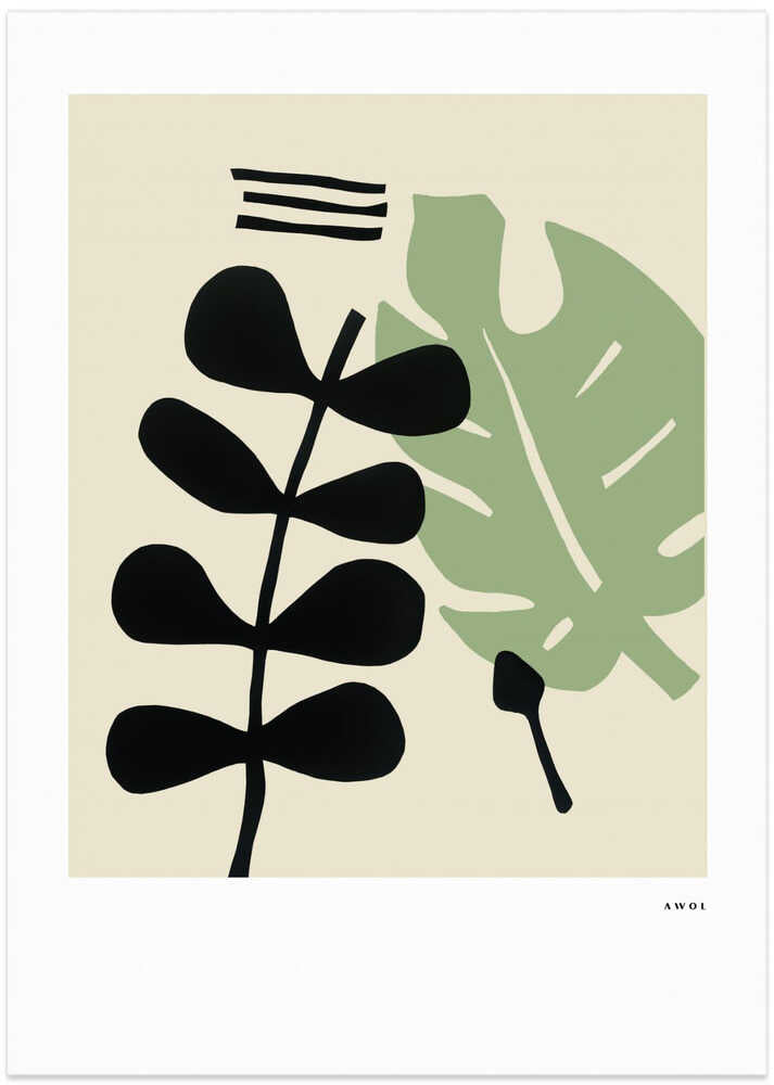 Abstract Botanical Shapes