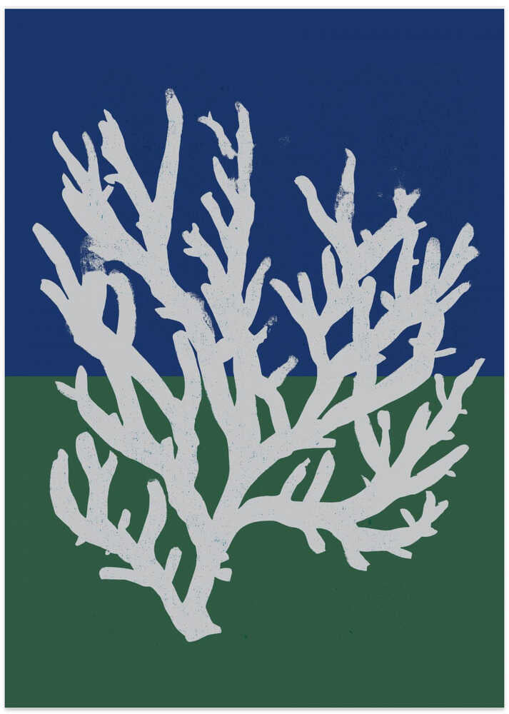 White Coral Silhouette