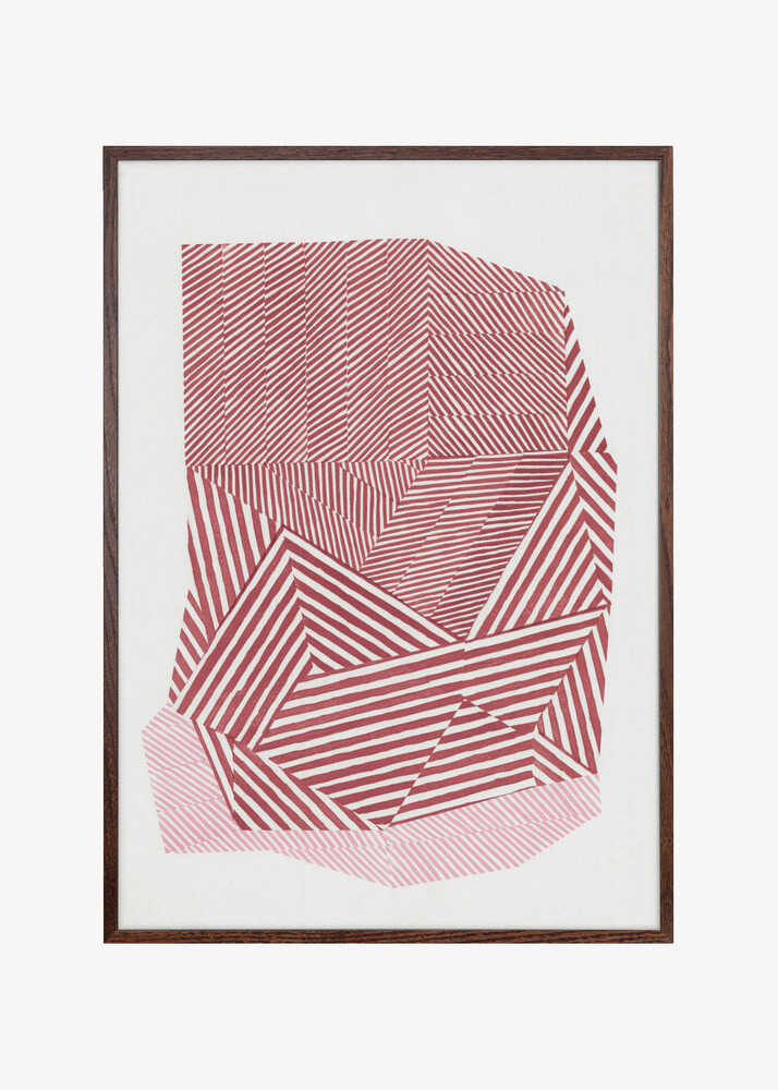 Striped geometric shape