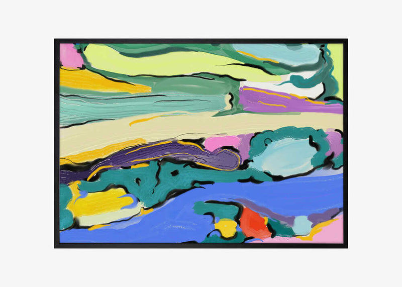 Vibrant bold flowing energy