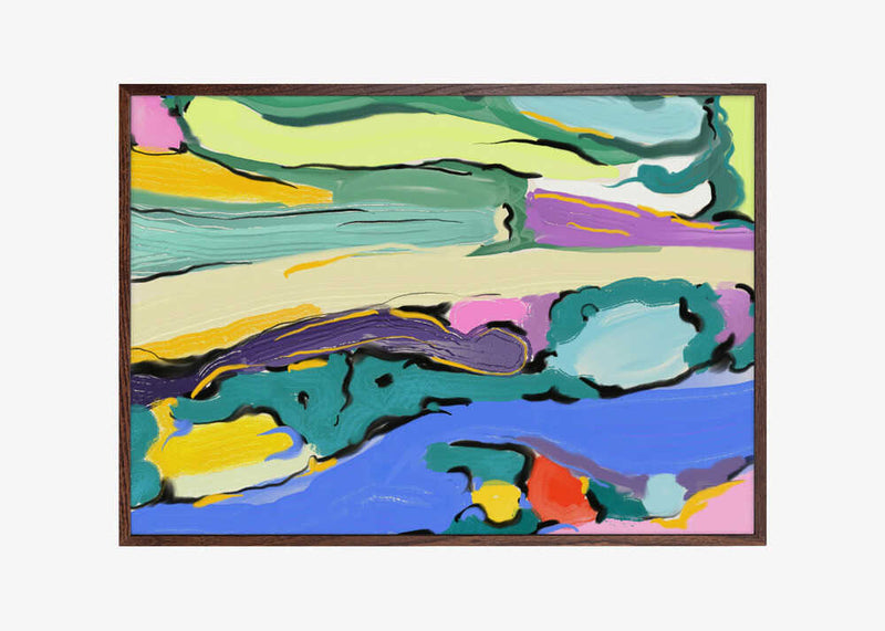 Vibrant bold flowing energy