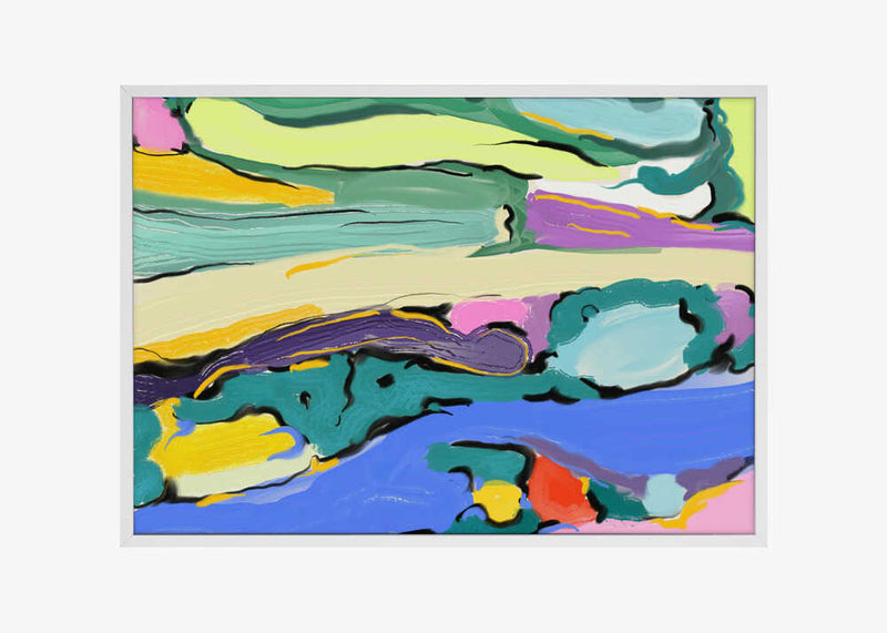 Vibrant bold flowing energy