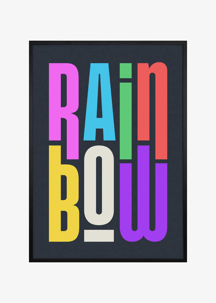 Rainbow Typography