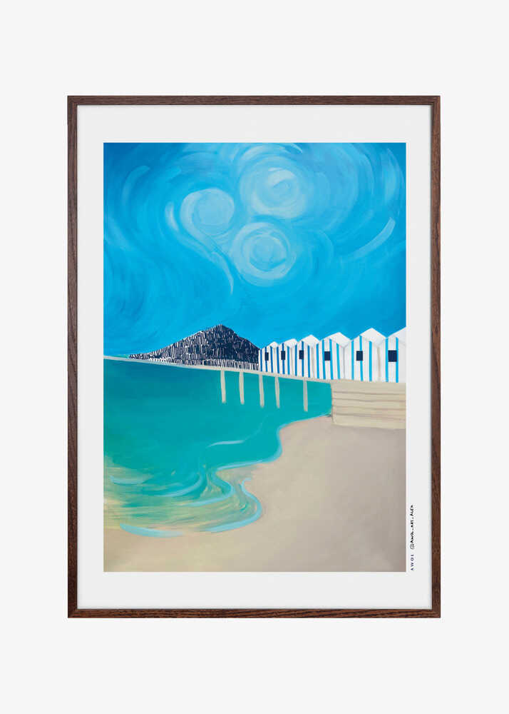 Amalfi Coast, Naples and Capri Italian Seaside Art Print 30x40