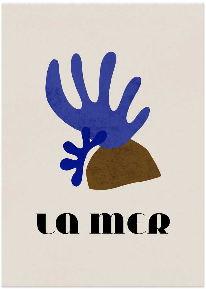 La Mer Abstract Ocean Poster No. 01