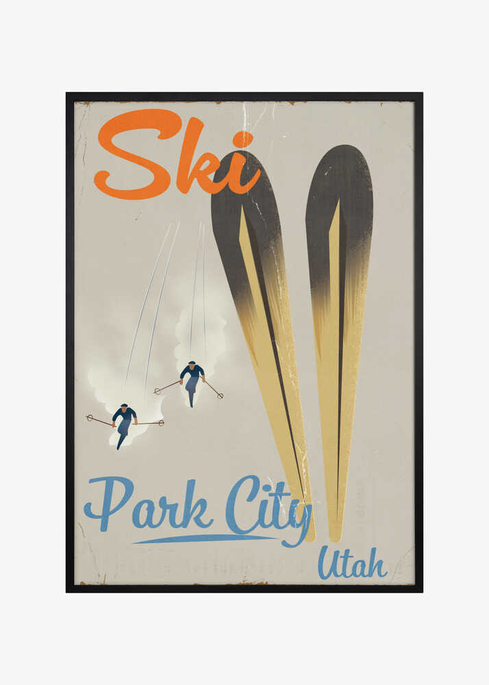 Park City Utah Vintage Ski Poster