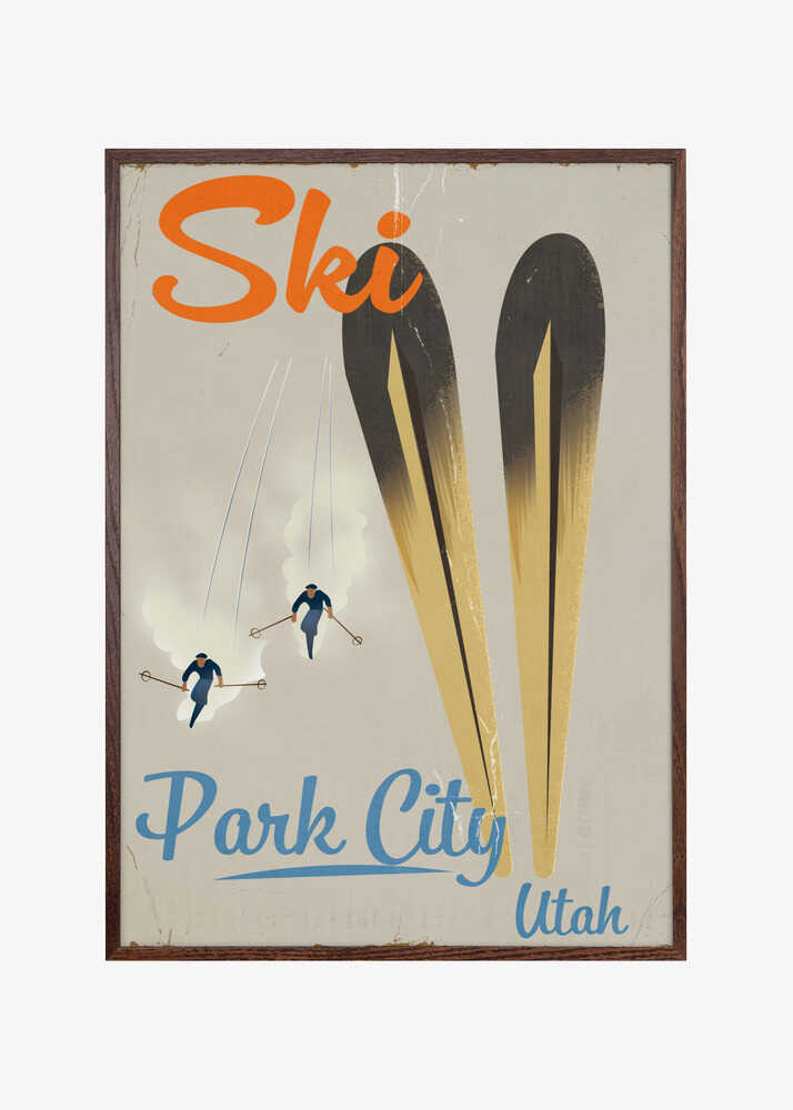Park City Utah Vintage Ski Poster