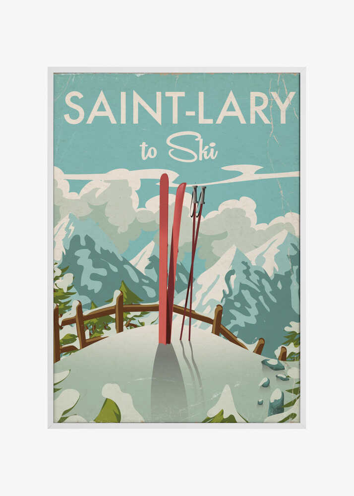 Saint Lary Ski Poster
