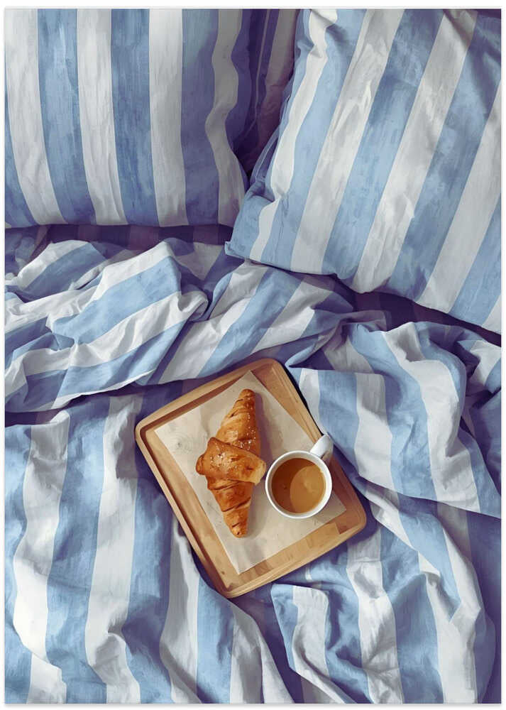 Süßer Morgen im Bett