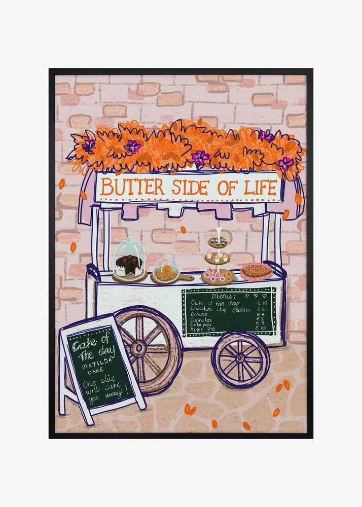 Butter side of life bakery cart