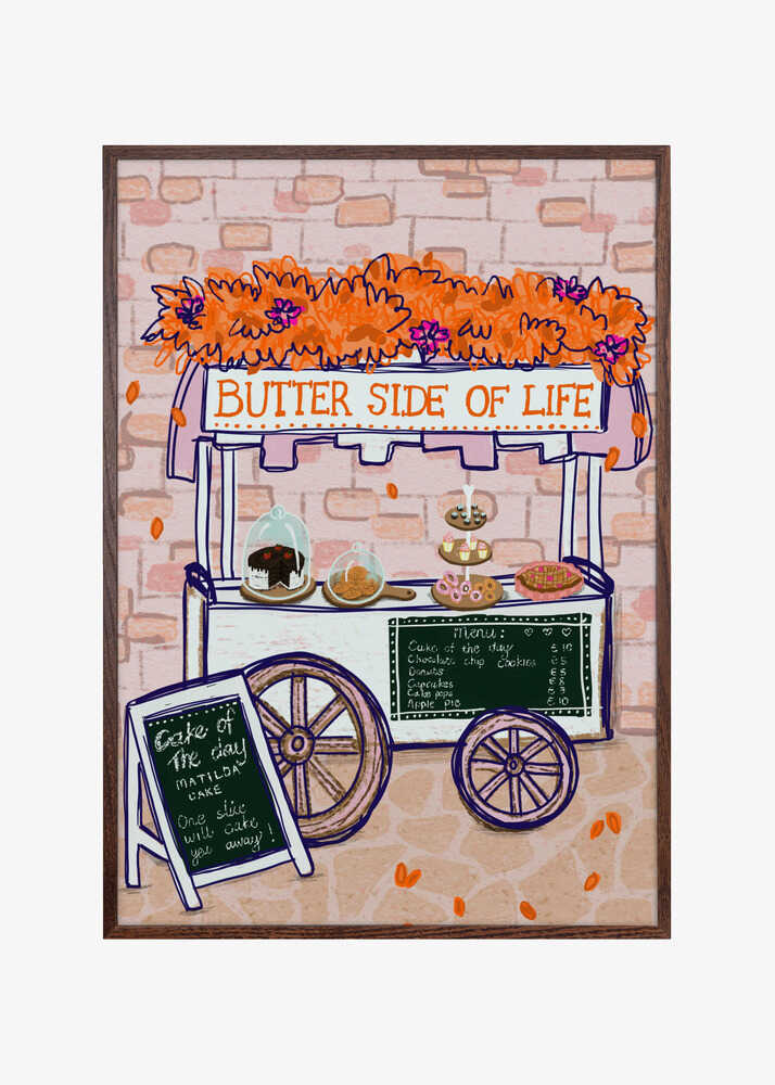 Butter side of life bakery cart