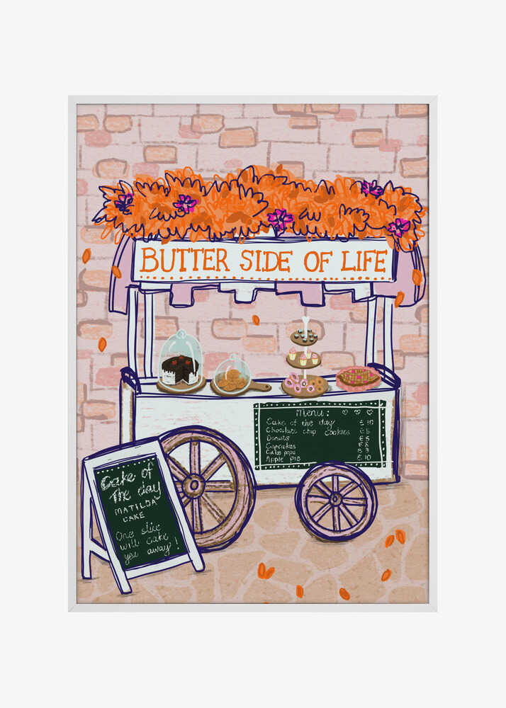 Butter side of life bakery cart
