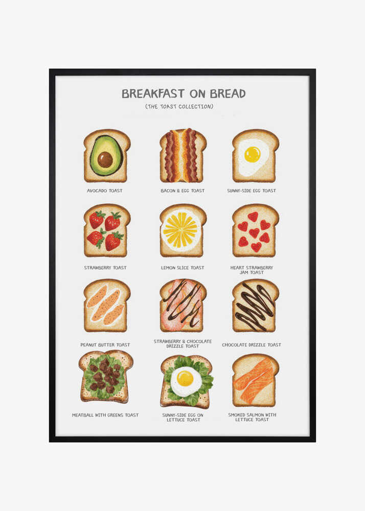 Breakfast on Bread - Type of Sandwiches