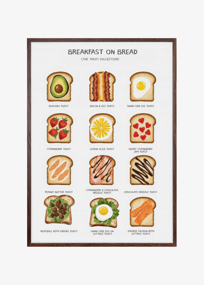 Breakfast on Bread - Type of Sandwiches