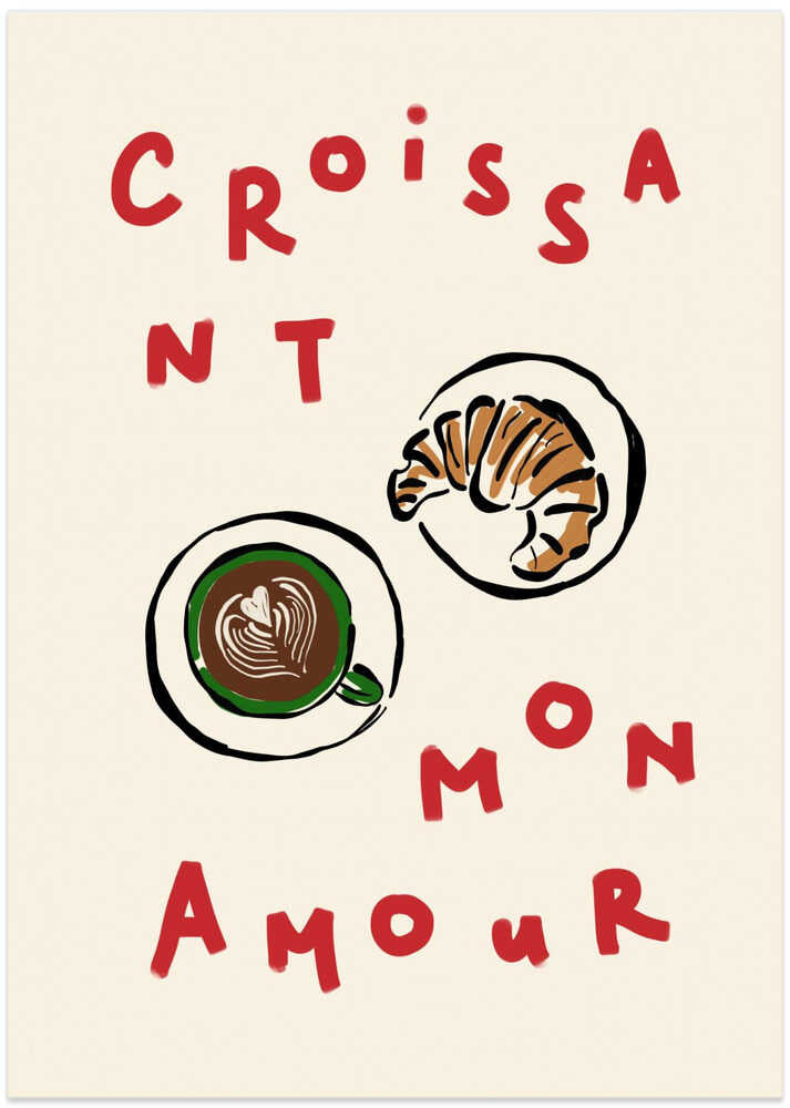 Croissant Cafe Mon Amour