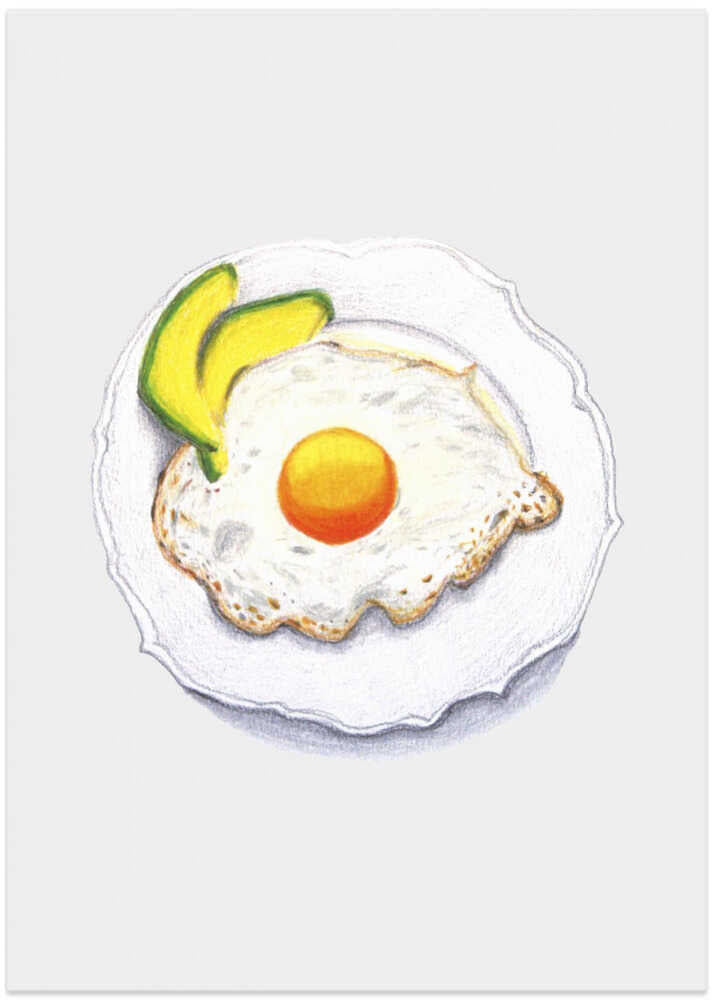 Huevo Frito Con Aguacate