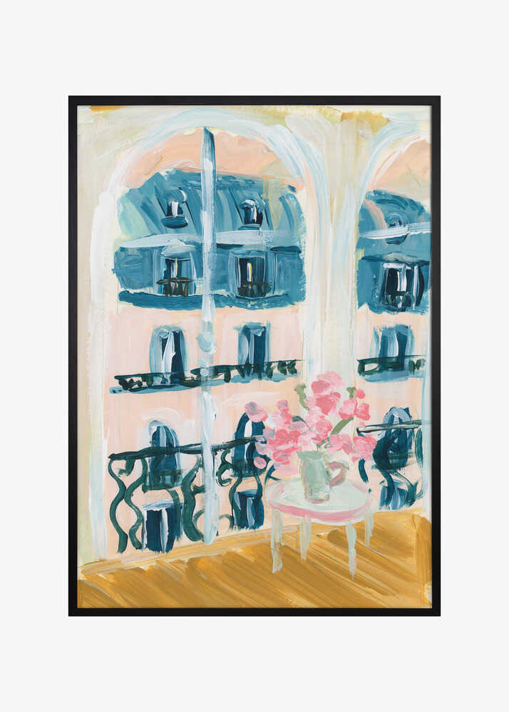Paris Apartment Acrylic Painting