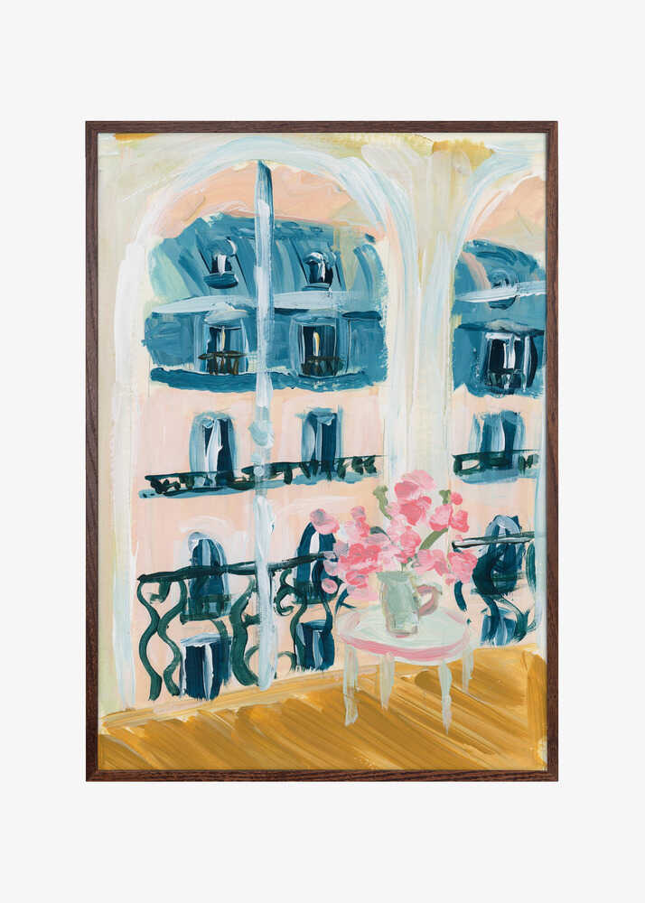 Paris Apartment Acrylic Painting