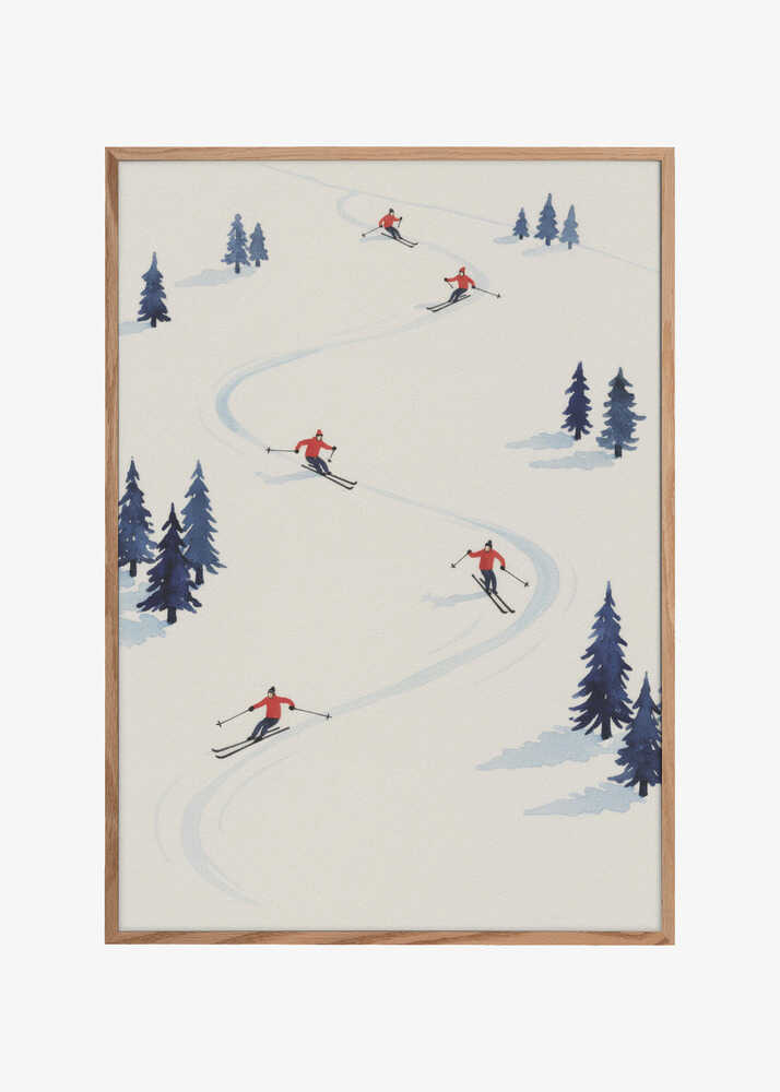 Five Skiers