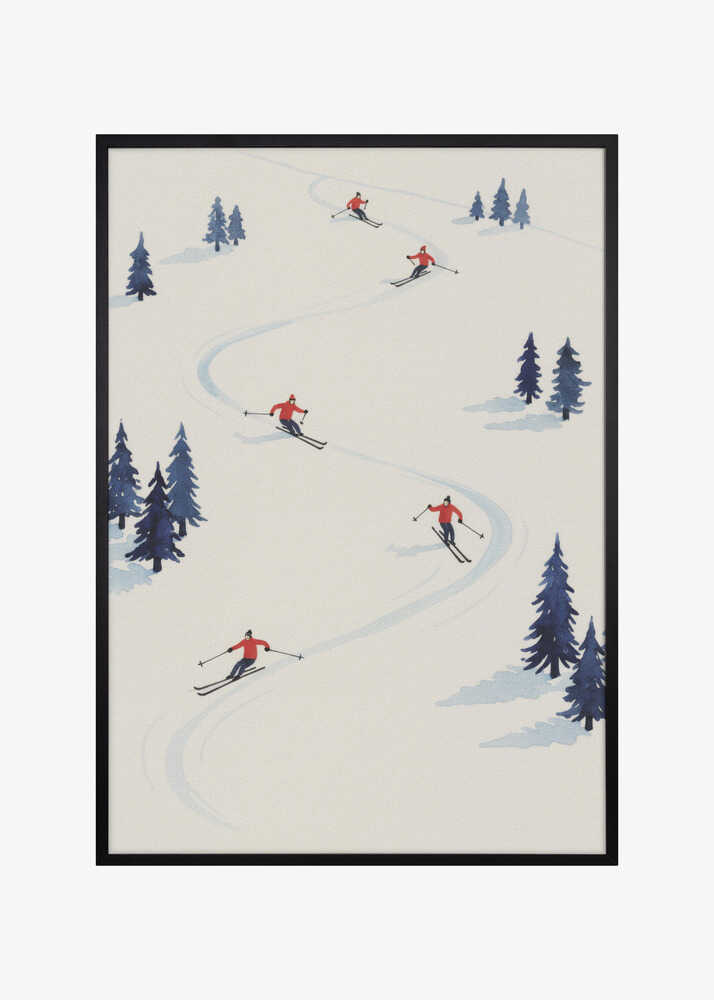 Five Skiers