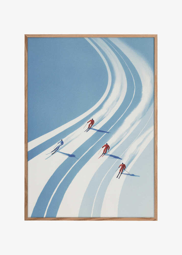 Four Skiers