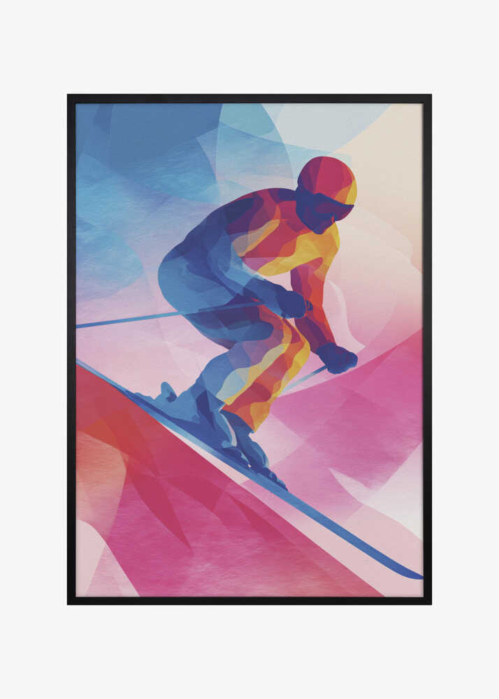 Neon Skier