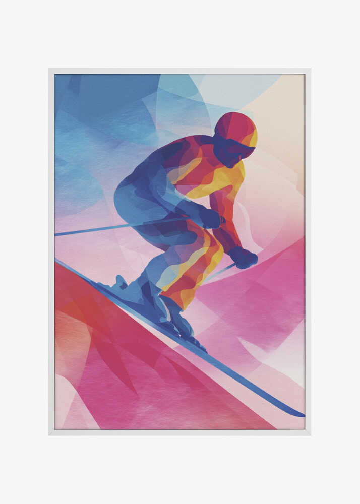 Neon Skier