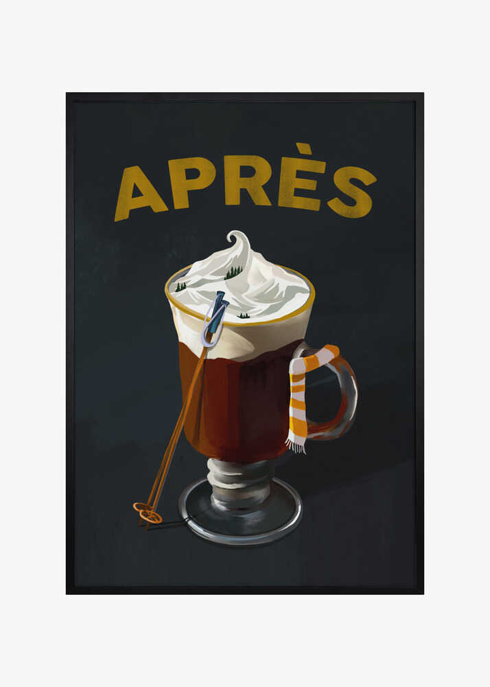 Apres Hot Cocoa Cocktail Ski Art