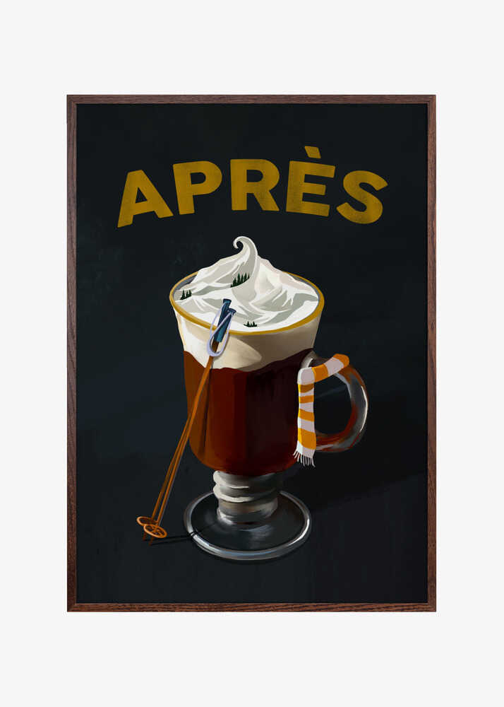 Apres Hot Cocoa Cocktail Ski Art