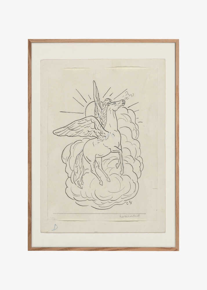 Pegasus Flying In Front of Clouds (1891–1941)