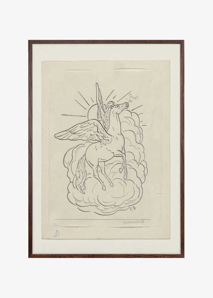 Pegasus Flying In Front of Clouds (1891–1941)