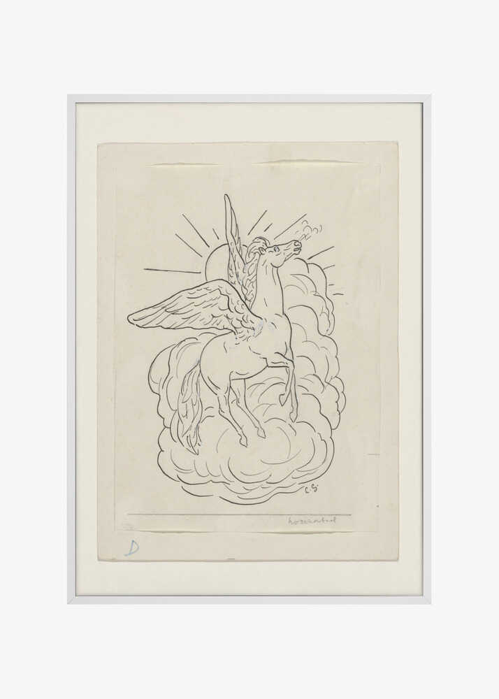 Pegasus Flying In Front of Clouds (1891–1941)