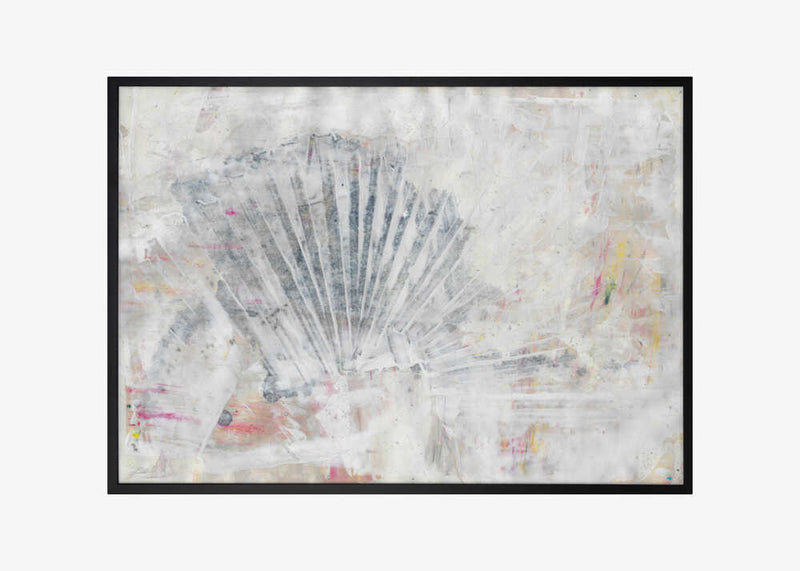 Abstract shell painting natural structure mural