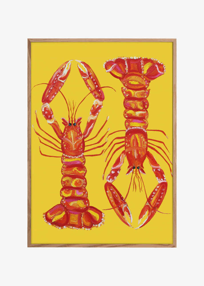Langoustines On Yellow