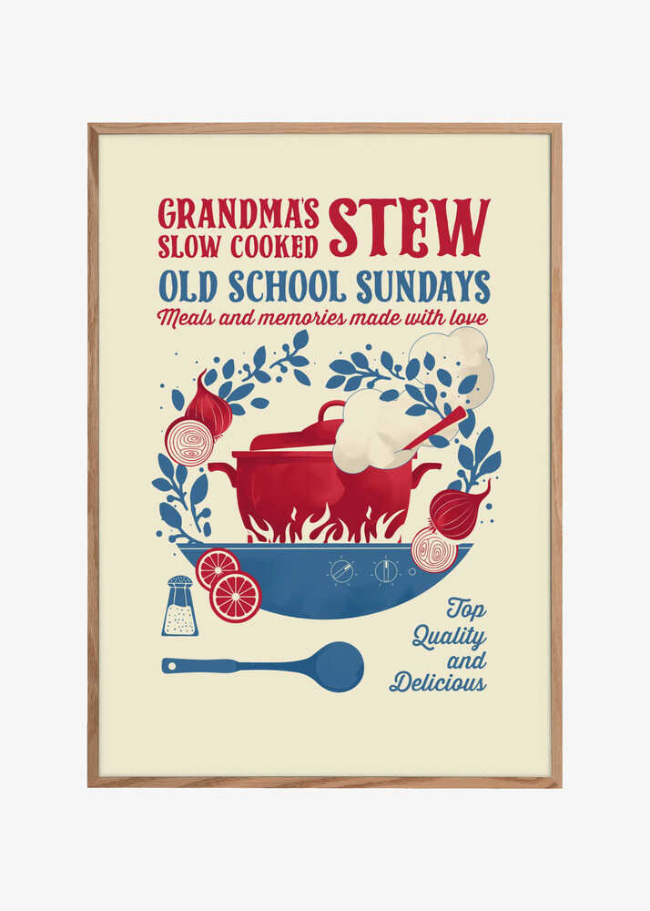 Grandmas Stew kitchen print