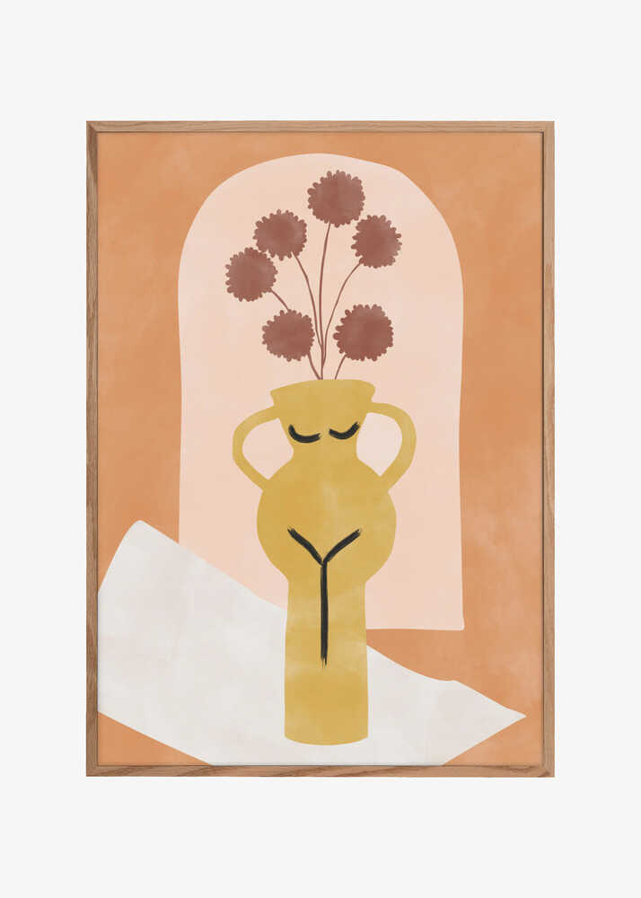 Stylized Vase Resembling A Female Form