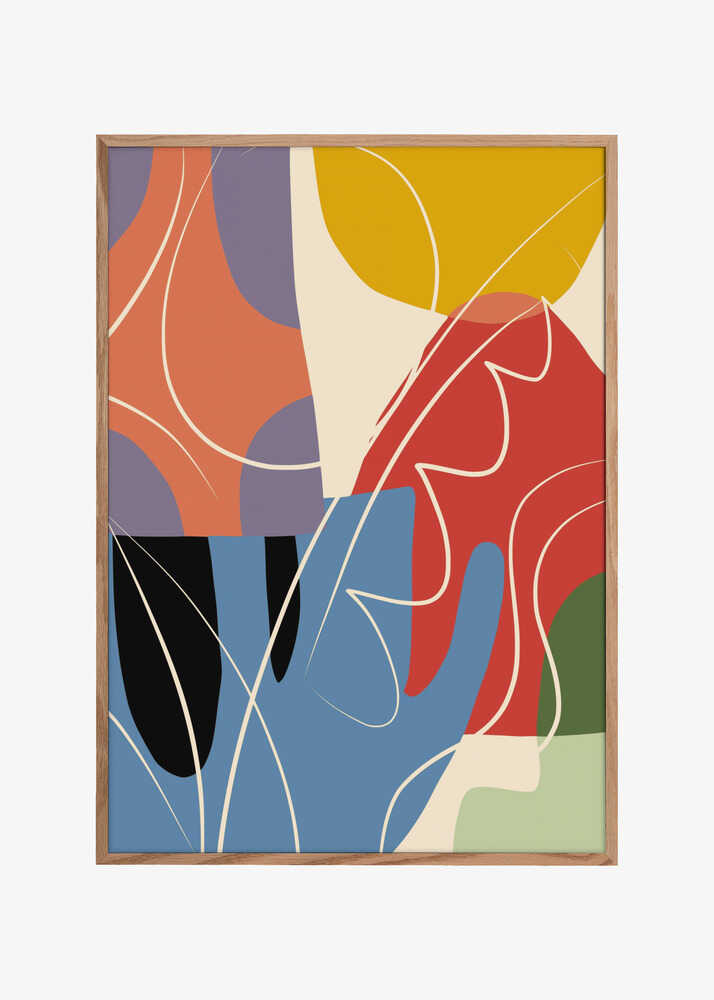 Abstract Color Collage