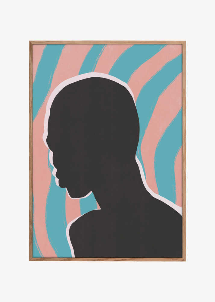 Anonymous Portrait In Neon Lights