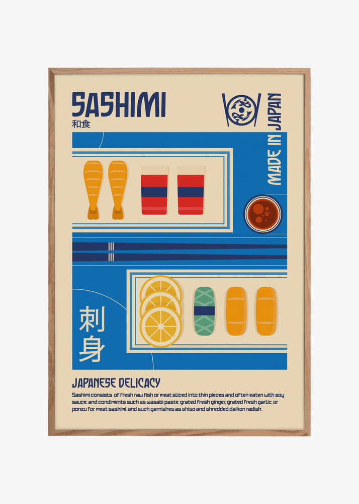 Sashimi Japanese Food Print