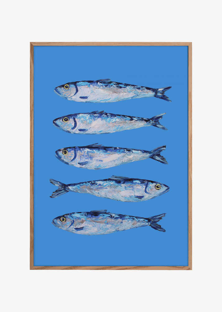 Sardines on Blue