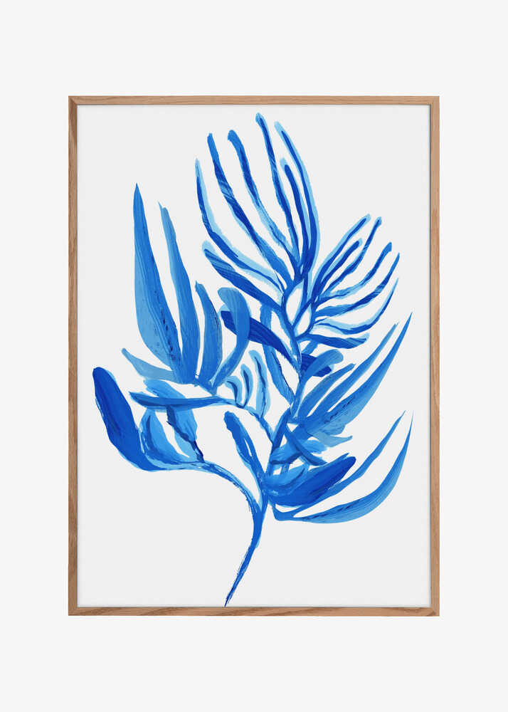 Blue Aquatic Plant Poster 6