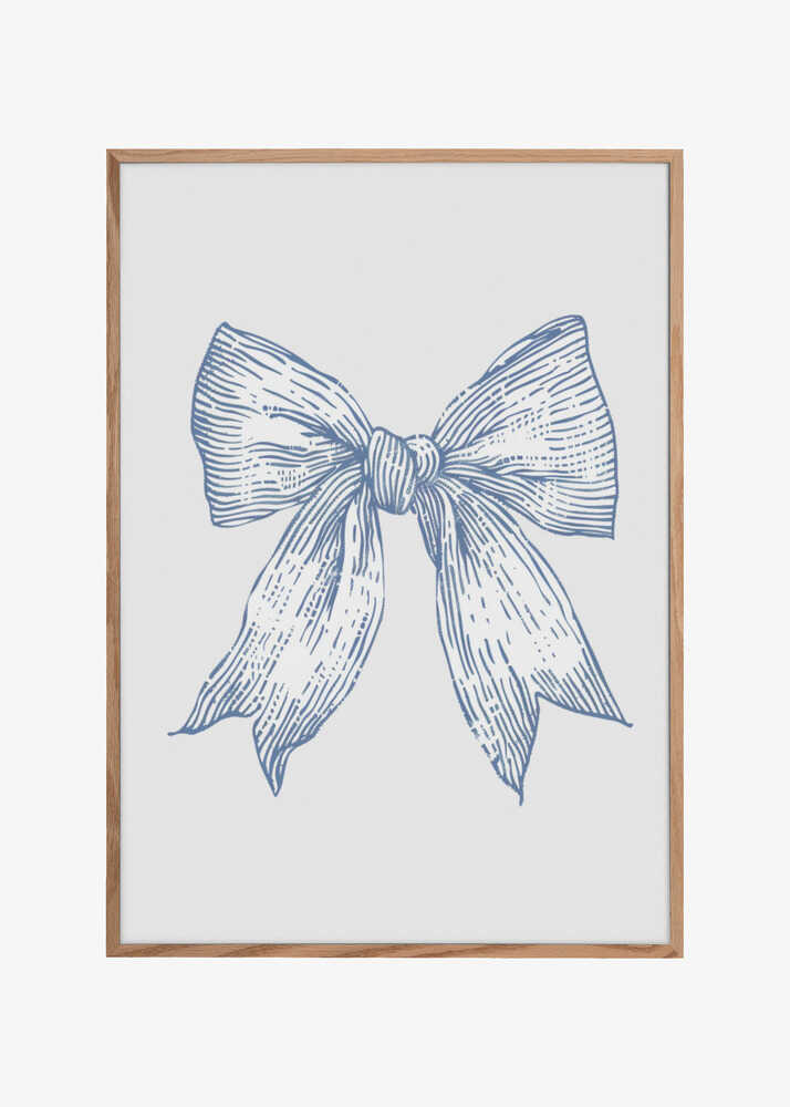 Nautical Pale Blue Bow