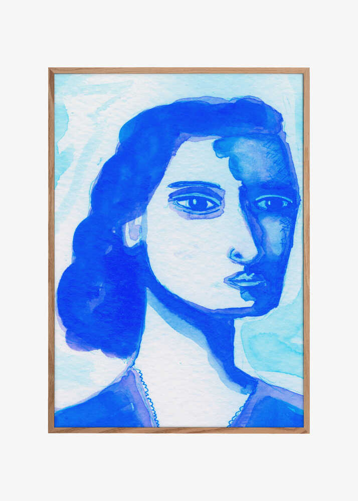 The deep thinker blue