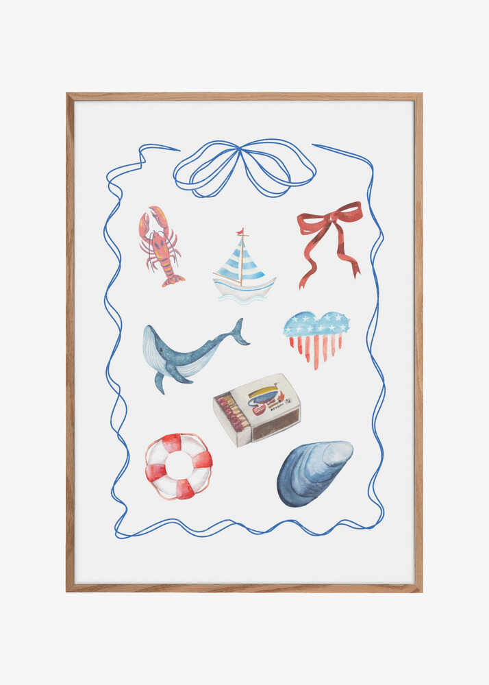 Nautical Themed Watercolor Artwork