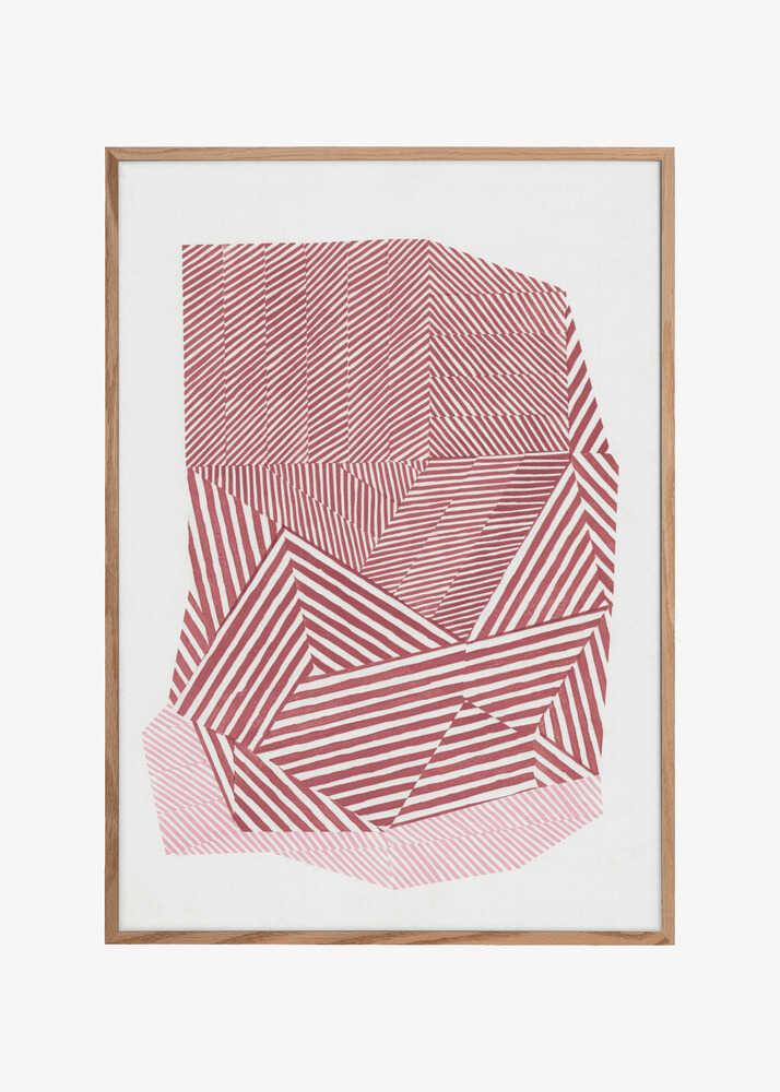 Striped geometric shape