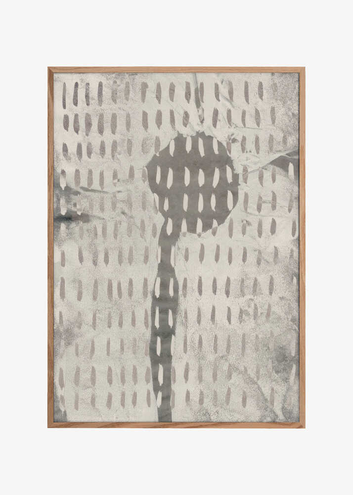 Contemporary Abstract In White and Grey