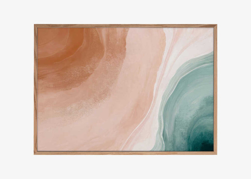 Blush Sand and Teal Sea