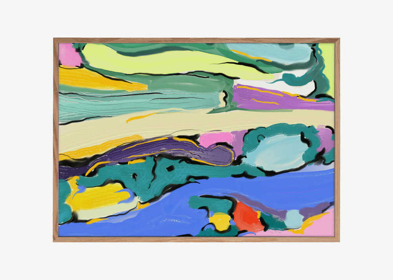 Vibrant bold flowing energy